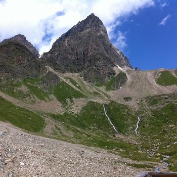 Blick von der Terrasse der Tuoi-Hütte aus